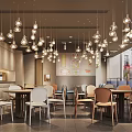Modern Contemporary Restaurant With Glass Facade Signage Warm Lighting And Cozy Seating