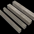 modern column concrete column cement column cement component 3d model