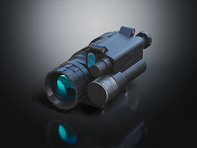 High Quality Commercial Night Vision Surveillance Equipment With Adjustable Knobs And Blue Lens 3d model