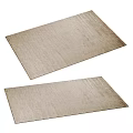 Square Rug With Textured Surface In Neutral Beige White And Dark Gray Tones