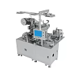 Industrial Automated Equipment With Blue Screen Display And Mechanical Components On Stable Base