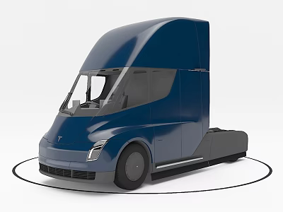 Tesla Truck Electric Vehicle Head Engineering Vehicle Express Vehicle Tesla Heavy Truck Head New Energy Vehicle 3d model
