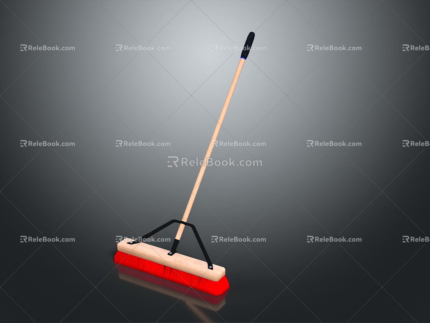 Broom, broom, broom, mop bucket, sweeping utensils, sweeping supplies, cleaning utensils, hygiene model