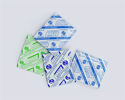 Sterile Medical Dressings In Blue Green Rhombus Packaging For First Aid Use 3d model