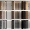Various Modern Folding Doors With Wooden Metal And Grid Design Collection