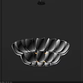 Modern White Petal Shaped Chandelier With Soft Glow For Home Interior Lighting