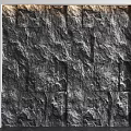 Sofa Backdrop Wall With Rough Stone Texture And Modern Interior Design 3d model