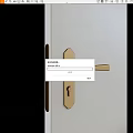 Golden Door Handle with Keyhole on White Door Modern Minimalist Style