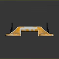 Orange And White Spotted Daily Living Product With Black Clips And Silicone Material