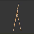 Musical Instruments And Art Supplies Including Wooden Easel For Artists Display Needs