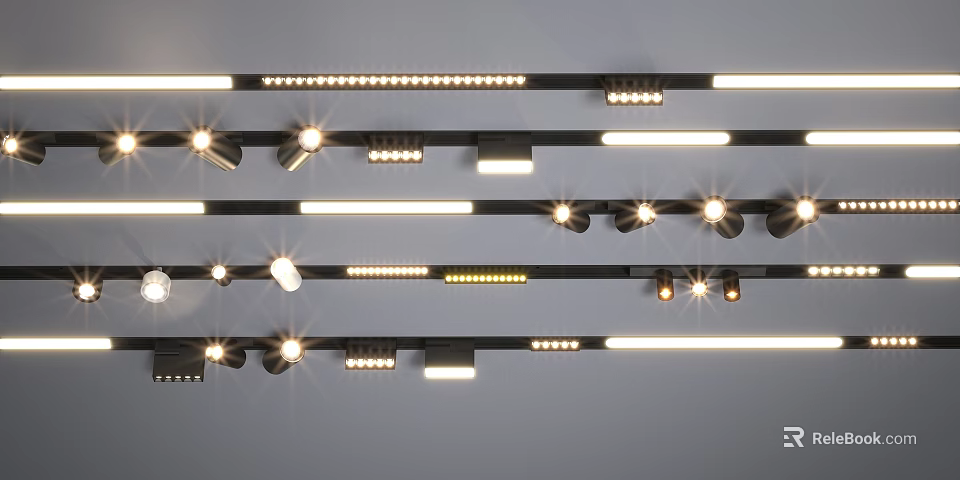 Modern LED Downlights And Spotlights With Various Styles For Home Lighting 3d model