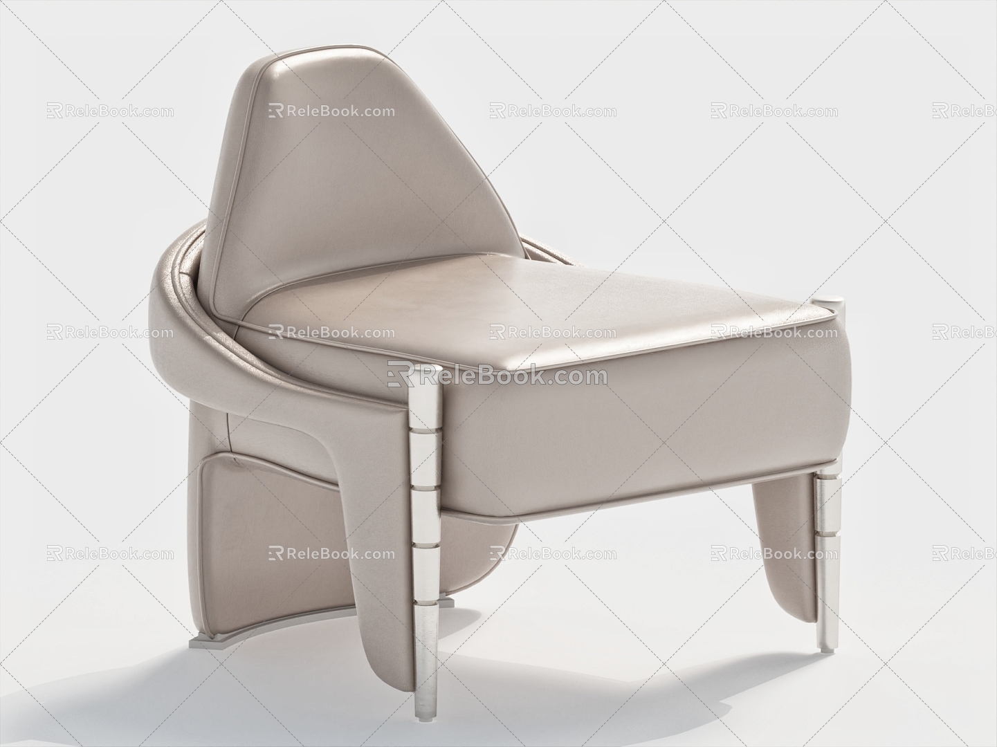 Leisure chair single chair 3d model