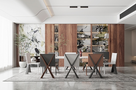 Modern Restaurant 3d model