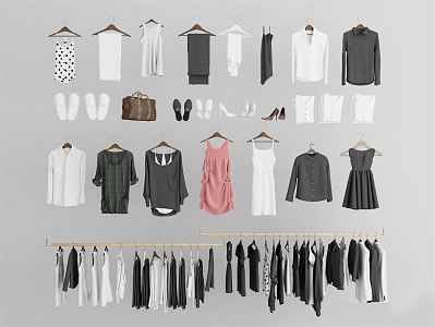 modern clothes ladies clothing store clothing clothes 3d model