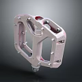 Durable Pink Metal Automotive Pedal With Anti Slip Studs And Precision Bearings