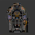 Modern sci-fi device time machine space-time machine sci-fi 3d model