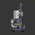 Advanced Clinical Medical Equipment With Digital Display Control Panels And Mobile Wheels