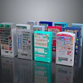 Commercial Vending Machines With Various Colors And Modern Designs For Business Use