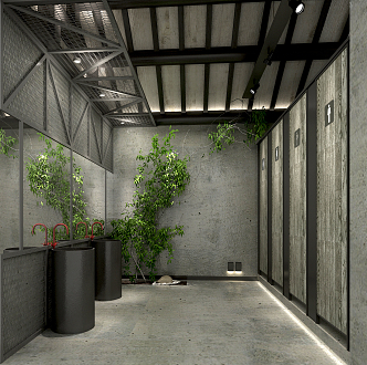 Industrial LOFT Toilet 3d model