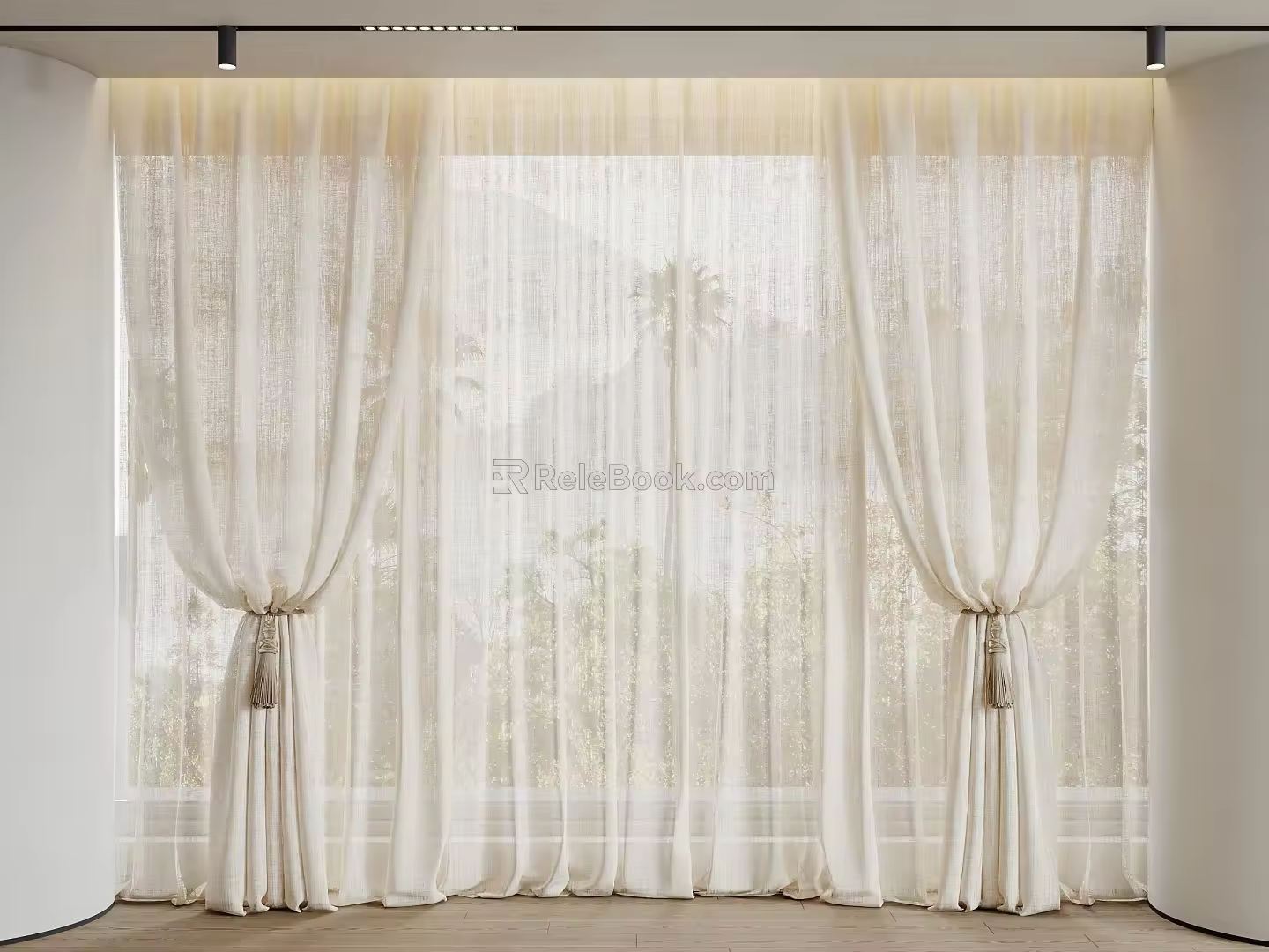 Modern Curtains 3d model