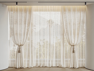 Modern Curtains 3d model