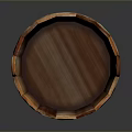 Handcrafted Natural Wooden Bucket With Rustic Wood Staves And Side Handle Design