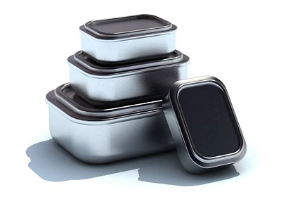 Kitchen Supplies Kitchenware Tableware Lunch Box Fresh-keeping Box 3d model