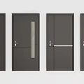 Modern Security Doors With Sleek Design And Durable Metal Construction 3d model
