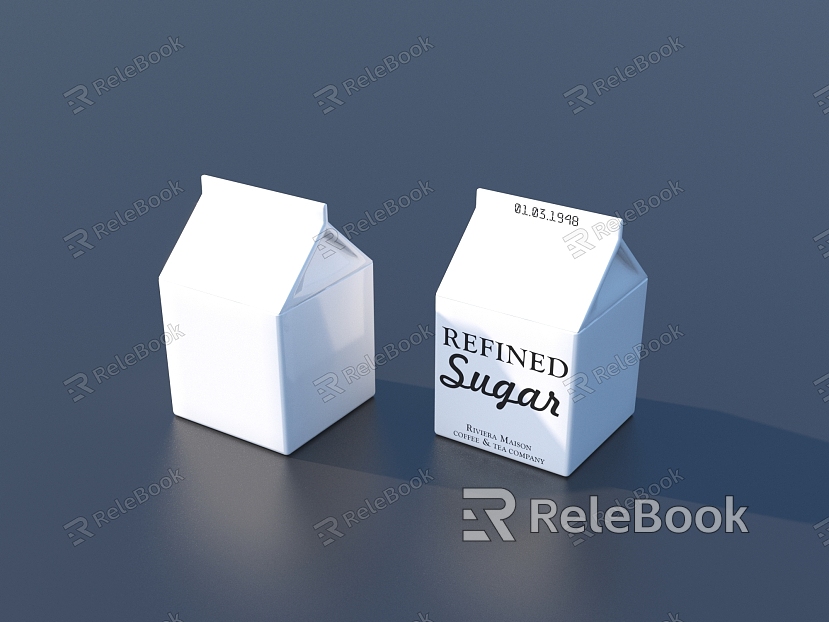 Carton Packaging Box Food Packaging Box model