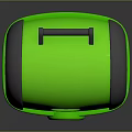 Green Household Storage Box With Curved Top Grey Trim Handle And LVL Logo
