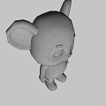 Game Movie Character Cartoon Mouse With Big Ears Yellow T shirt Blue Shorts And Blue Shoes