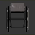 Industrial Grade Wheelchair With Durable Steel Frame Large Wheels And Ergonomic Seat