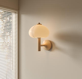 Cream wind wall lamp 3d model