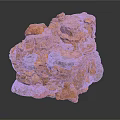 Natural Stone Rock Formation With Rough Surface And Layered Texture In Earth Tones
