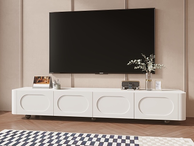 Modern TV Cabinet Simple TV Cabinet Decoration Carpet Combination model