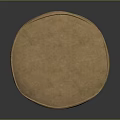 Cozy Brown Round Bean Bag Chair with Plush Fabric for Home Comfort