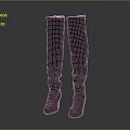 Stylish Gray Knee High Suede Boots With Low Heel For Women Fashion