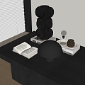 Modern Ornaments Combination Book Table Lamp Kitchen Utensils Cup 3d model