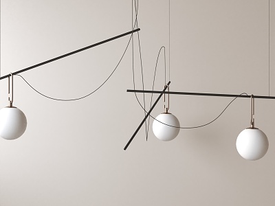 Modern chandelier 3d model