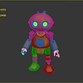 Robot Assistant Small Robot Butler Robot Butler Figure Game Figure 3d model