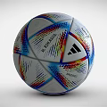 Colorful Adidas FIFA World Cup Soccer Ball As Premium Sports Equipment With Unique Design