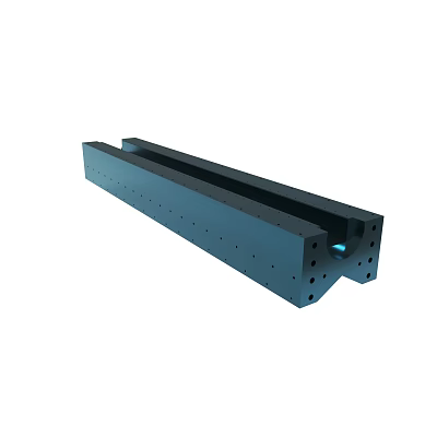 Industrial Metal Structural Part With Long Shape And Precision Holes 3d model