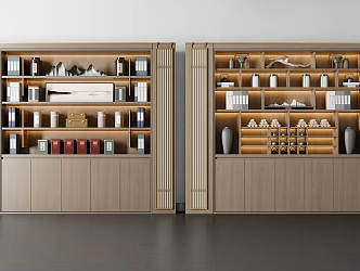 New Chinese Bookcase 3d model