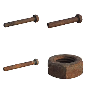 nut screw 3d model