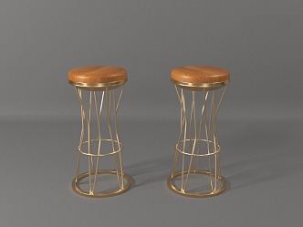 Modern Bar Stool Bar Chair 3d model