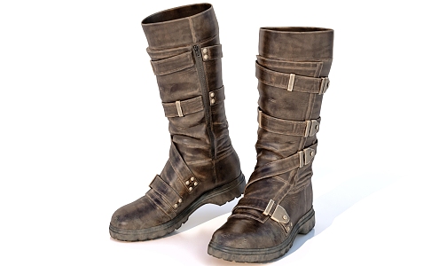 daily necessities shoes boots clothing collocation shoes 3d model