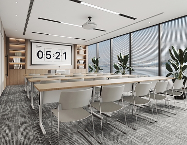 Modern Meeting Room Training Meeting Room Small Meeting Room Office Meeting Room 3d model