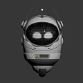Futuristic Biomechanical Robot Character With Spherical Head And Round Eyes Top Antennas And Bottom Wheels