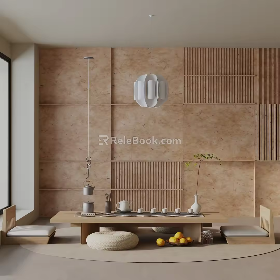 Modern table combination 3d model