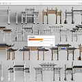 Collection Of Traditional Chinese Memorial Archways With Various Architectural Styles